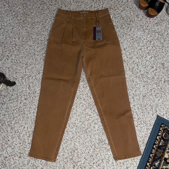 High-Rise Drifter Slim Leg Golden Buttercup Jeans Gloria Vanderbilt NWT - Picture 1 of 6